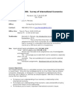 Fall 2014 ECN 306: Survey of International Economics Dr. Mendez