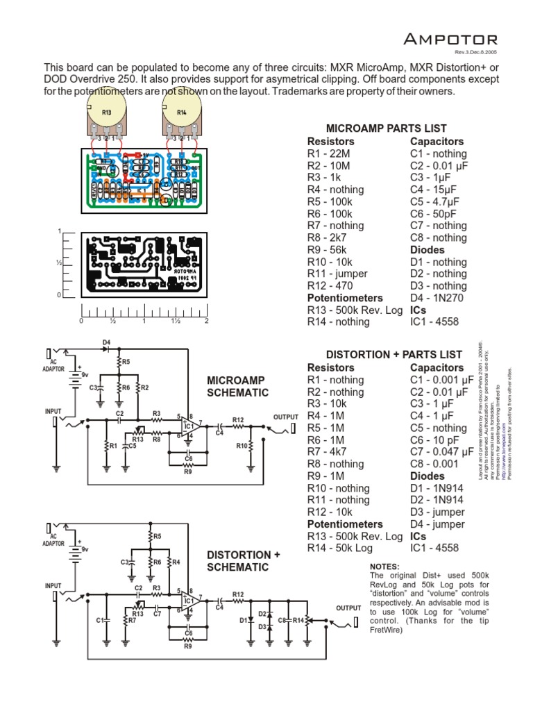 Ampotor: Resistors Capacitors Microamp Parts List | PDF | Teaching ...