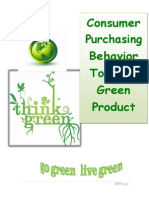 Consumers Purchasing Behaviour Towards Green Product