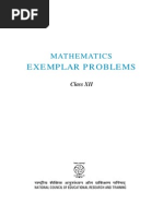 Mathematics Exemplar Problems Ncert Xii Class