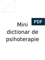 Dictionar de Psihoterapie