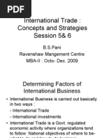 International Trade - Session 5&6