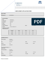 Tcs Employment Application Form: Basic Details