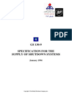 GS130-9 (Specification of Shutdown Systems)