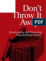Documenting Preserving Organizational History