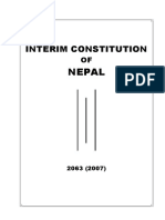 Nepal Interim Constitution 2007