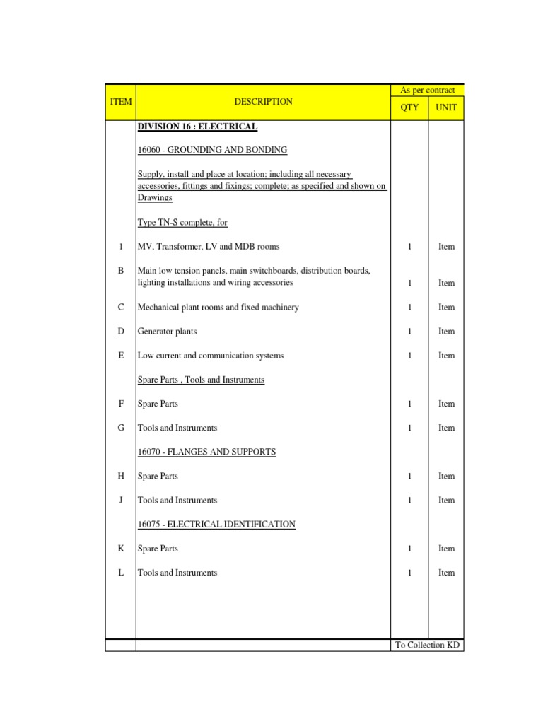 Division 16: Electrical | PDF