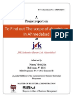 To Find Out The Scope of Aluminium in Ahmedabad: A Project Report On