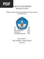 Download Karya Tulis Ilmiah percobaan sachs by _nazura_ SN240436523 doc pdf