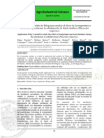 Modelo de Peleg para el efecto de la temperatura y dureza del agua en la rehidratación del frijol caballero