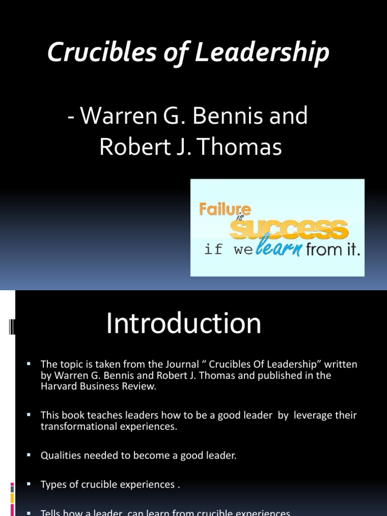 Crucibles of Leadership PDF Integrity Leadership