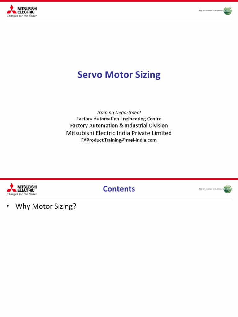 4 Servo Motor Sizing PDF Inertia Engines
