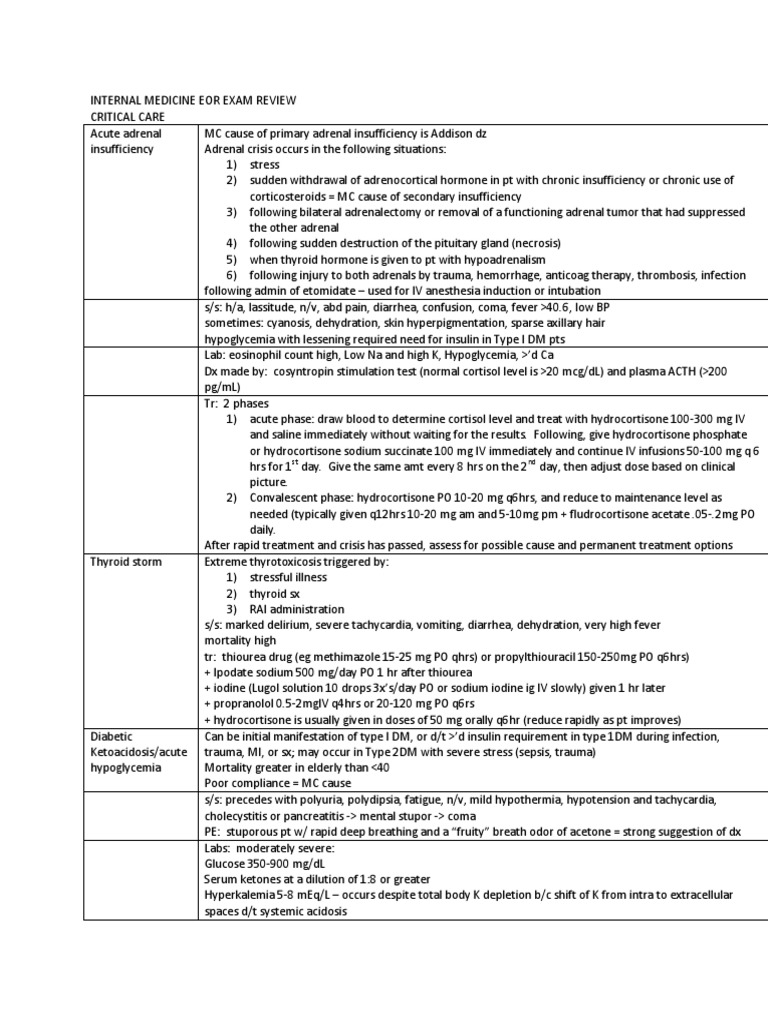 Internal Medicine 1 | PDF | Heart Failure | Shock (Circulatory)