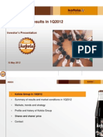 Kofola Group Results in 1Q2012: Investor's Presentation