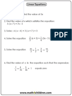 Linear Equations