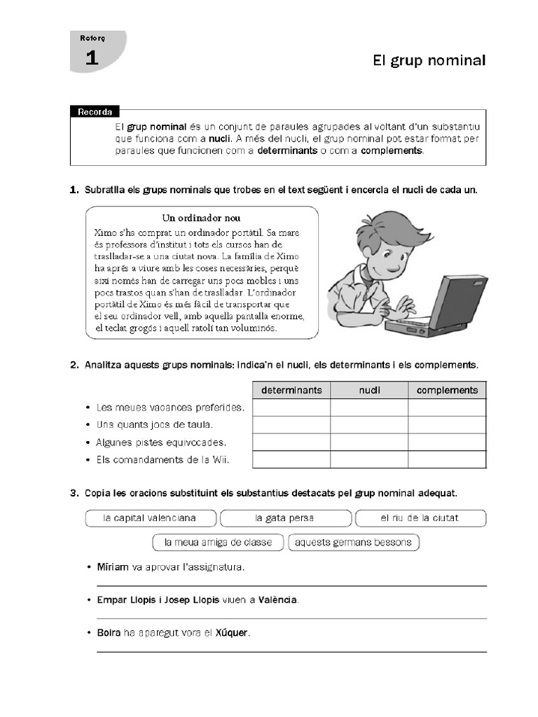 Llengua 6 Ref Fitxes 1-6 PDF | PDF
