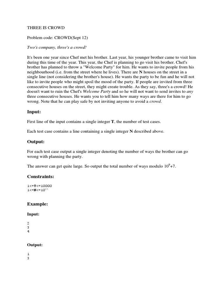 Codechef Practice Problems | PDF | String (Computer Science ...