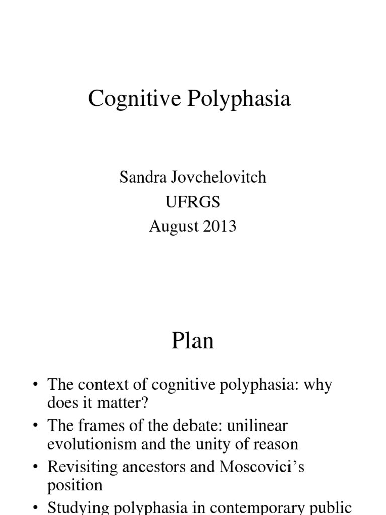 Cognitive Polyphasia | PDF | Irrationality | Rationality