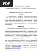 Alvenaria Sustentável Com Utilização de Tijolos Ecológicos