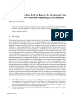 Bijdrage Van Der Woude Verleden Heden Toekomst Strafrechtelijke Terreurbestrijding in NL_2009