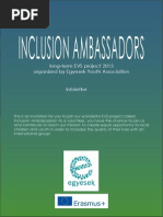 Download Infoletter - Inclusion Ambassadors  by Egyesek Youth Association SN240474132 doc pdf