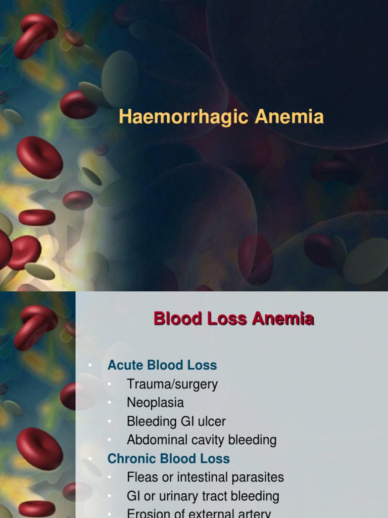 Blood Loss Anemia Bleeding