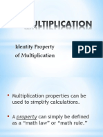 Multiplication - Identity Property