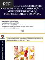 Essencialidade Dos Nutrientes