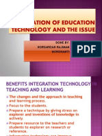 Integration of Education Technology and Issues