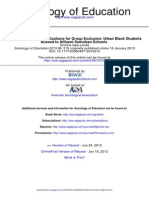 Gender, Race, and Justifications For Group Exclusion Urban Black Students Bussed To Affluent Suburban Schools 2013 Sociology of Education