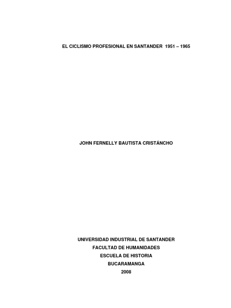 Ciclismo En Santander Colombia Sociedad