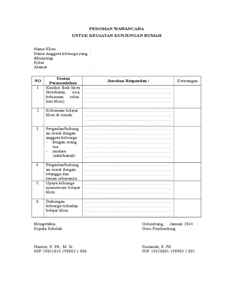Format Pedoman Wawancara Untuk Home Visit.doc