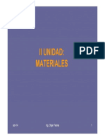 II) Materiales