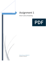 Assignment 1: Wind Turbine Modelling