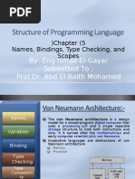 Sebesta - Programming Languages - Chapter5