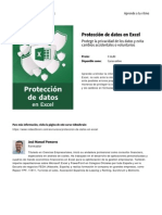 Proteccion de Datos en Excel