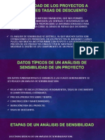 Sensibilidad de Los Proyectos Diferentes