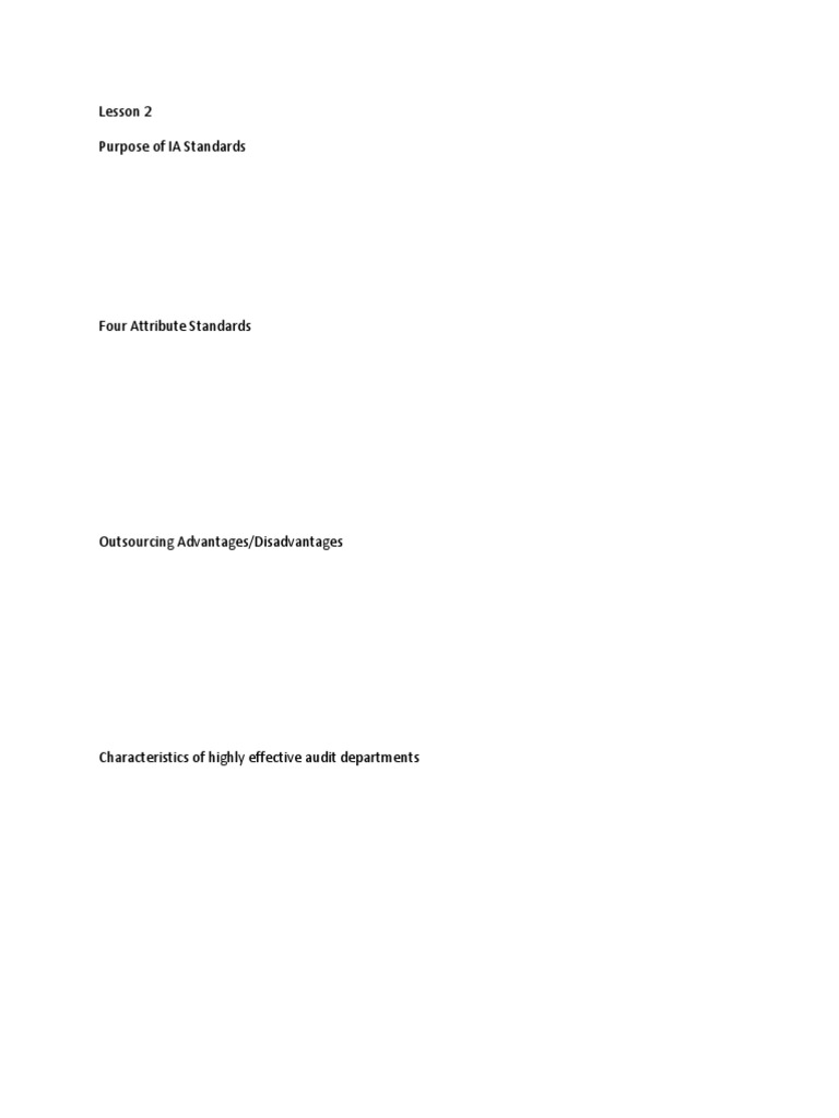 Understanding IA Standards and Audit Effectiveness | PDF | Business ...