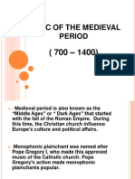 Music of the Medieval Period ( Music 9 Ppt )