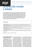 La dirección escolar a debate (Mesa redonda, CdP 322, 2003)