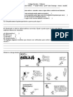 Avaliação Global 7° Ano (6 Serie) Filosofia Decisão 2 Unidade