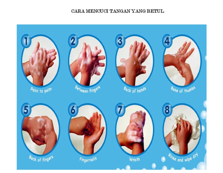 Cara Mencuci Tangan Yang Betul