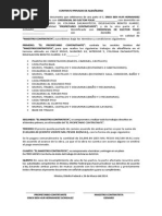CONTRATO PRIVADO DE ALBAÑILERIA