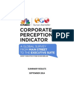 CNBC/Burson-Marsteller Corporate Perception Indicator 2014