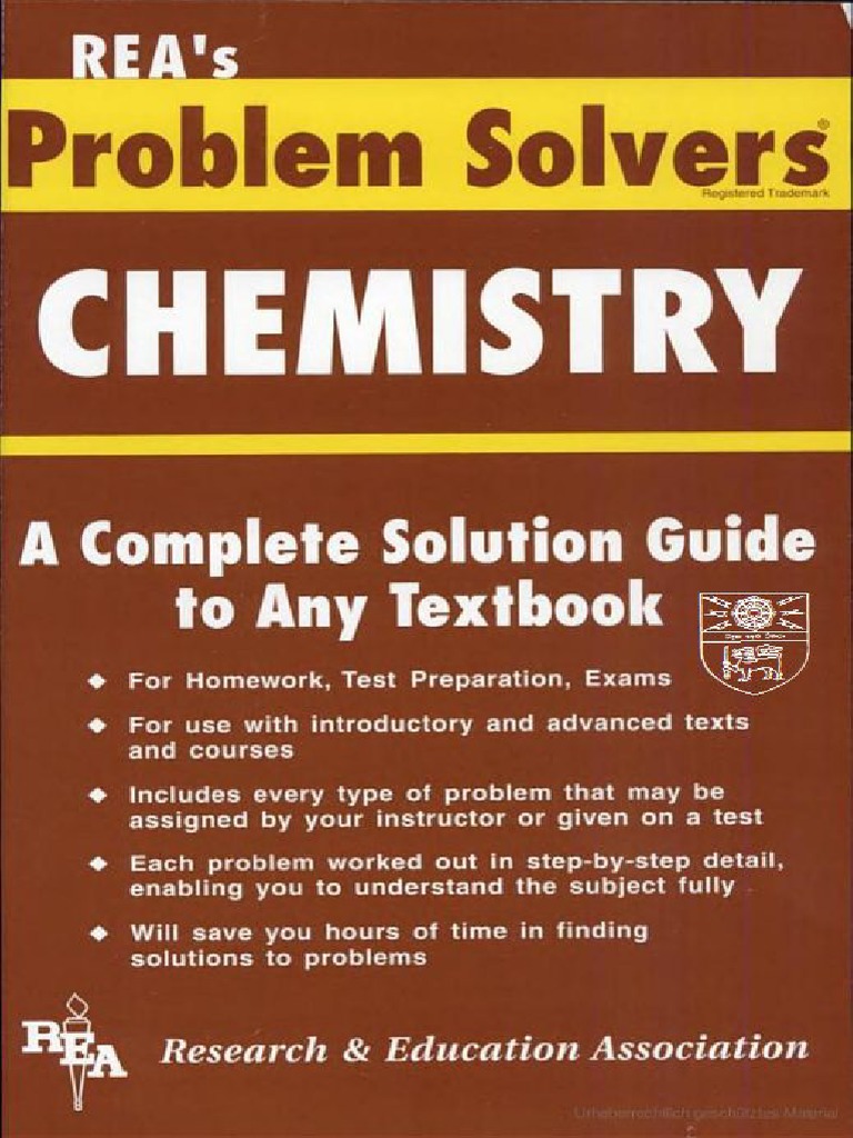 is chemistry a problem solving subject