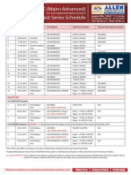 Test Series Schedule