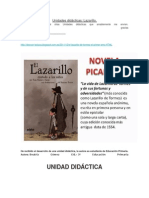 Unidades Didácticas - Lazarillo de Tormes