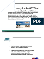 The OET Test - An Outline