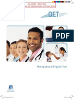 Occupational English Test October 2009 1