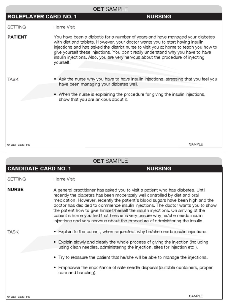 Speaking Practice Nursing 1 Pdf